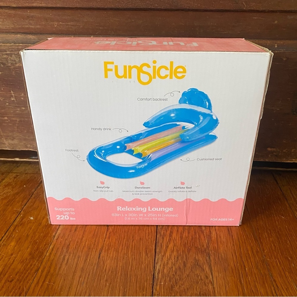 Funsicle Relaxing Lounge Pool Float - Picture 2 of 4